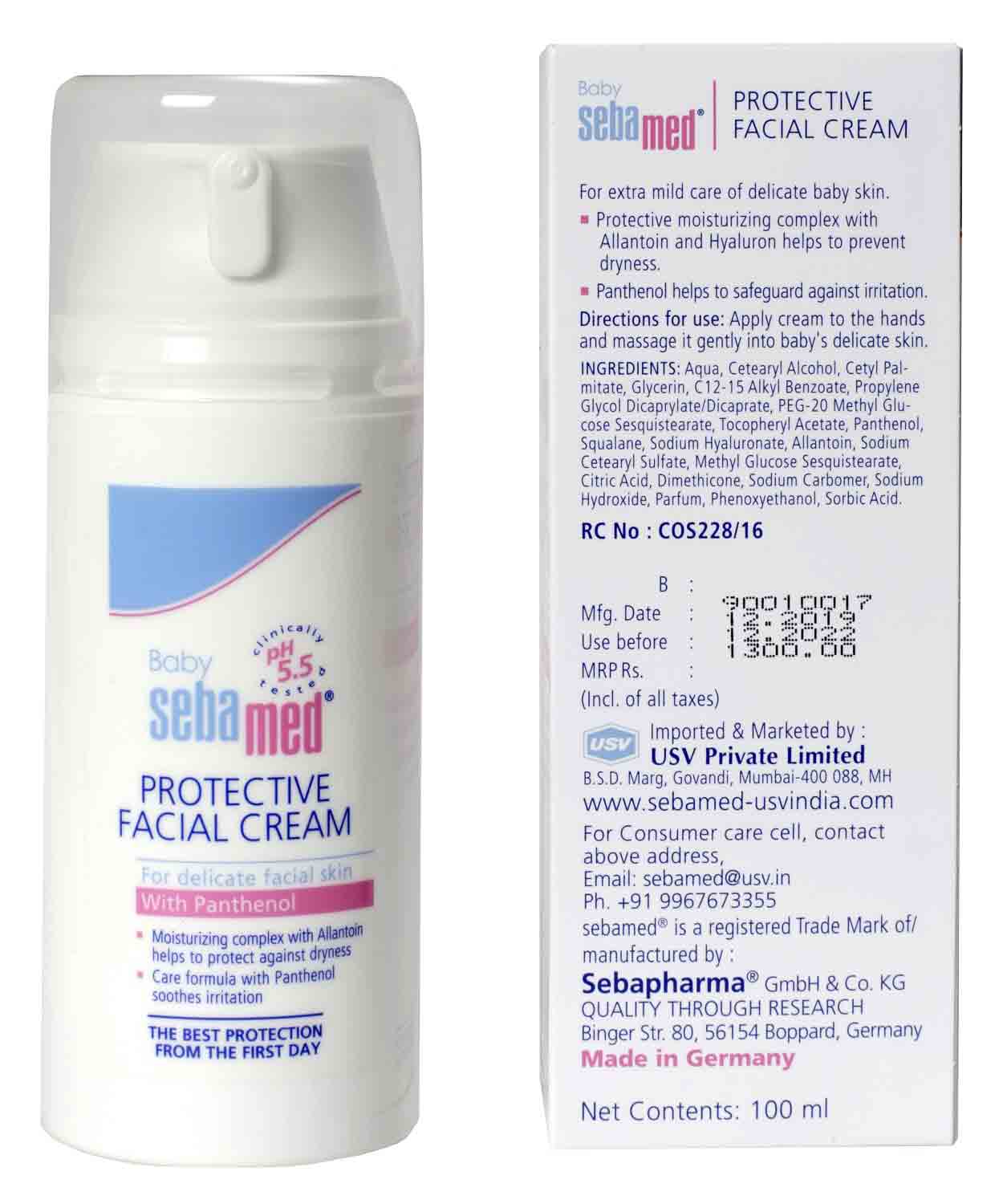 sebamed baby facial protection cream
