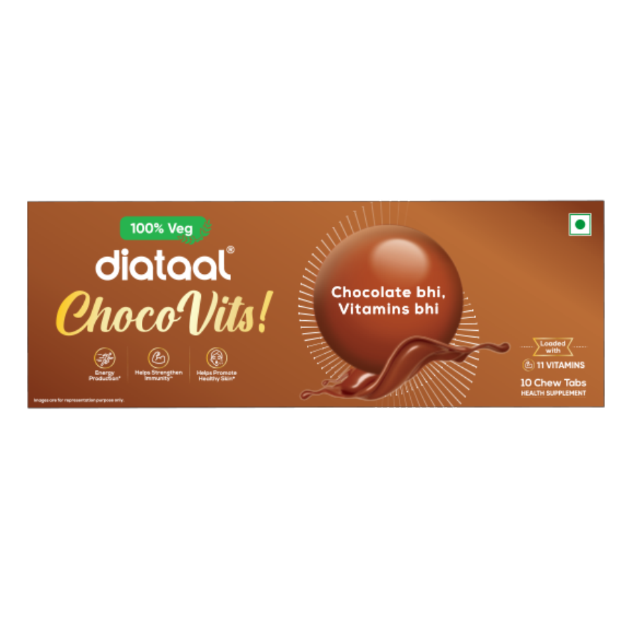 Diataal Chocovits Veg 10s Strip Pack