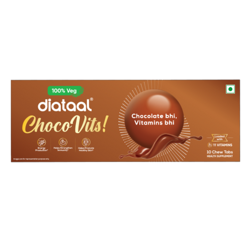 Diataal Chocovits Veg 10s Strip Pack