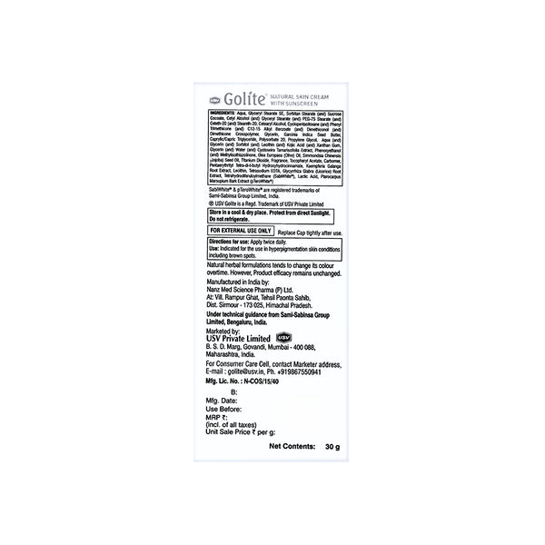 Golite Natural Skin Cream 30 gm