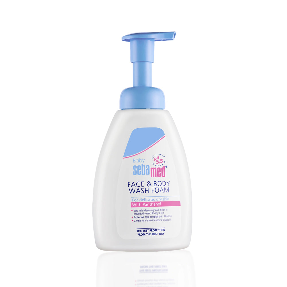 Sebamed Baby Face & Body Wash Foam|pH 5.5|Ideal for face & body cleansing|400 ml