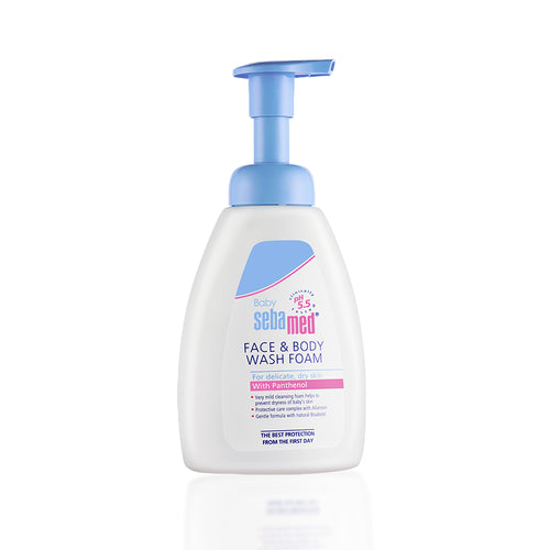 Sebamed Baby Face & Body Wash Foam|pH 5.5|Ideal for face & body cleansing|400 ml