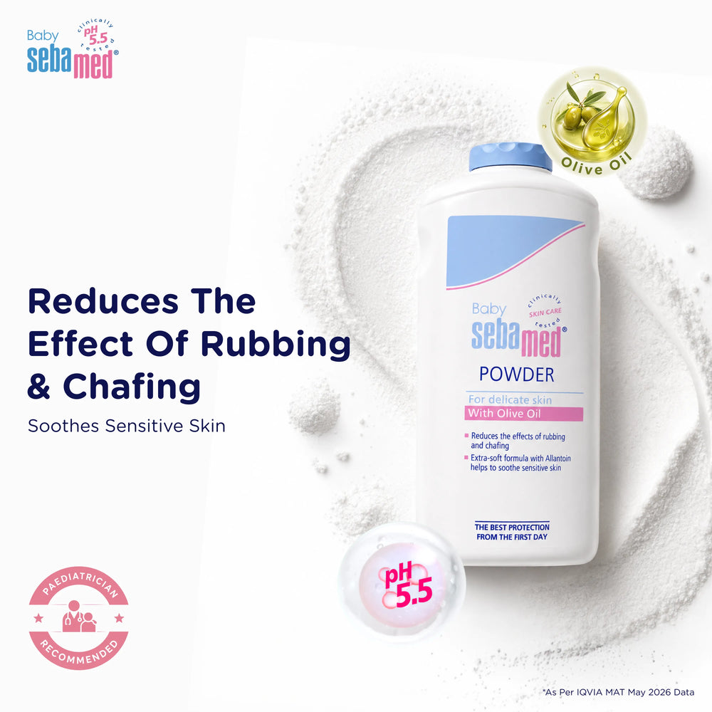 Sebamed Baby Powder| Olive Oil, Allantoin|400 gm