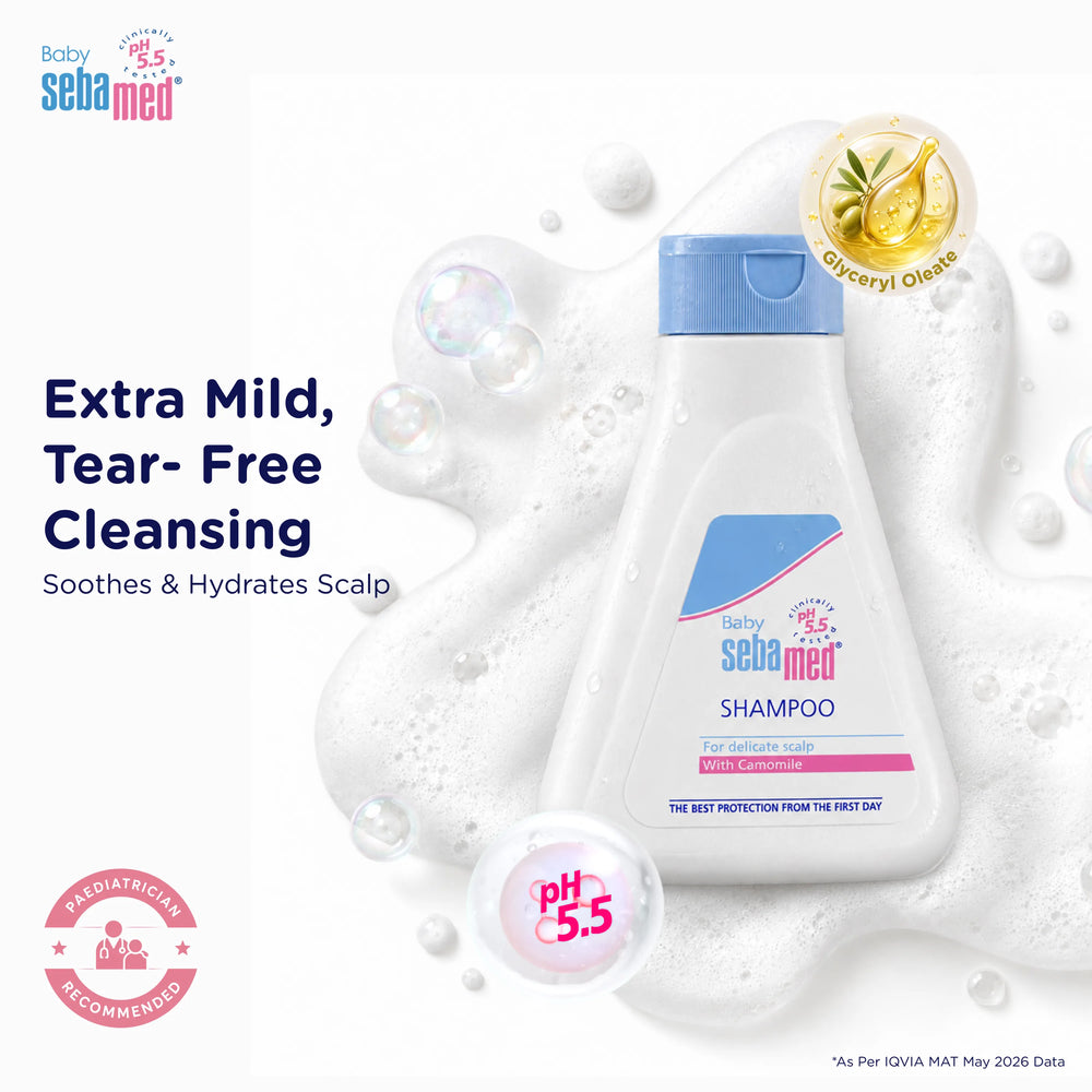 Sebamed Baby Shampoo|pH 5.5| Soap Free| No Tears | 150 ml
