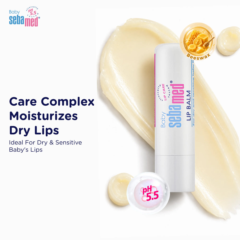 Sebamed Baby Lip Balm|With Shea butter, Jojoba Oil & Beeswax|4.8 gm