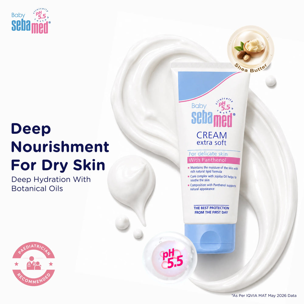 Sebamed Baby Cream Extra Soft|pH 5.5|Ideal for Dry Skin|50 ml