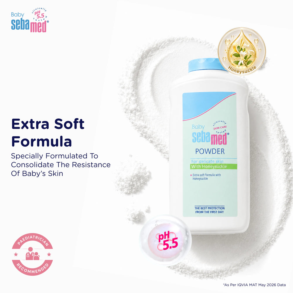 Sebamed Baby Powder with Honeysuckle|200 gm