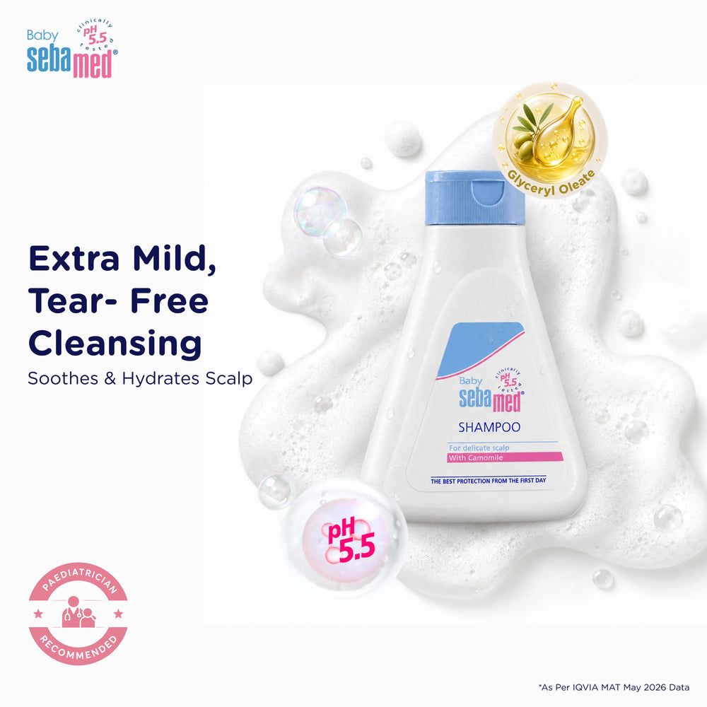 Sebamed Baby Shampoo|pH 5.5| Soap Free| No Tears | 50 ml