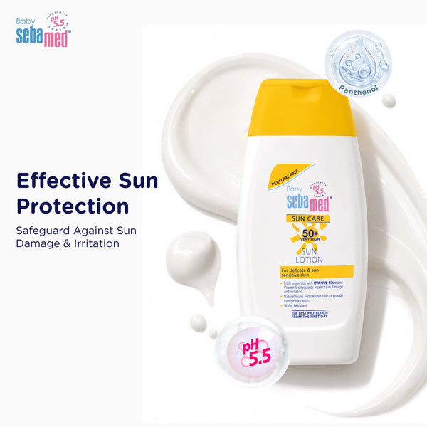 Sebamed Baby Sun Lotion|pH 5.5|Triple Protection with UVA/UVB- Filter|200 ml