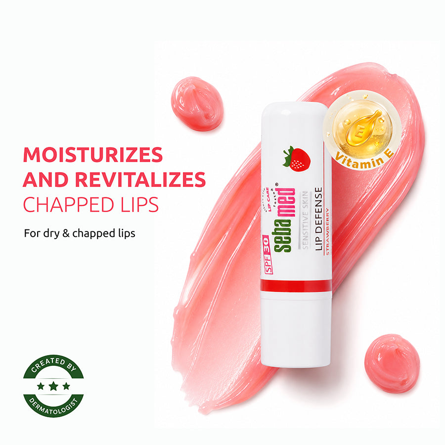 Sebamed Lip balm for dry and chapped lips | Strawberry