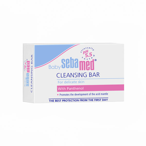 Sebamed Baby Cleansing Bar|pH 5.5 |Newborn bathing|Soap Free|Tear Free|100 gm