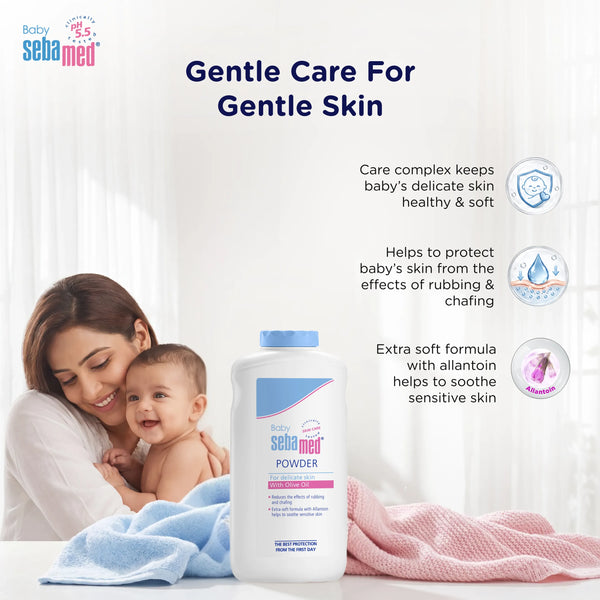 Sebamed Baby Powder| Olive Oil, Allantoin|200 gm