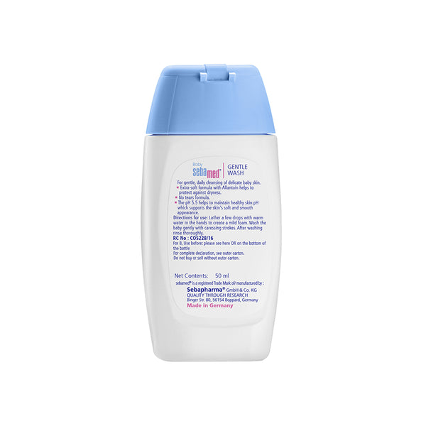 Sebamed Baby Gentle Wash|pH 5.5|Baby Body Wash|Soap Free|Tear Free|50 ml
