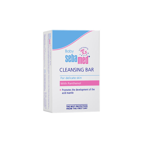 Sebamed Baby Cleansing Bar|pH 5.5 |Newborn bathing|Soap Free|Tear Free|150 gm