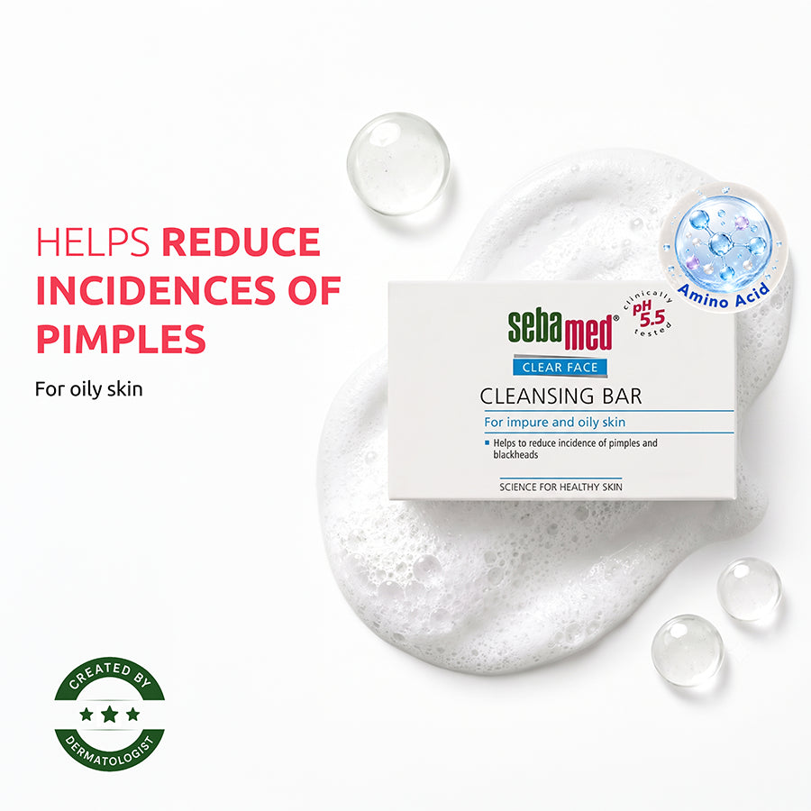 Sebamed Clear Face Cleansing Bar 100 Gr | For impure and oily skin