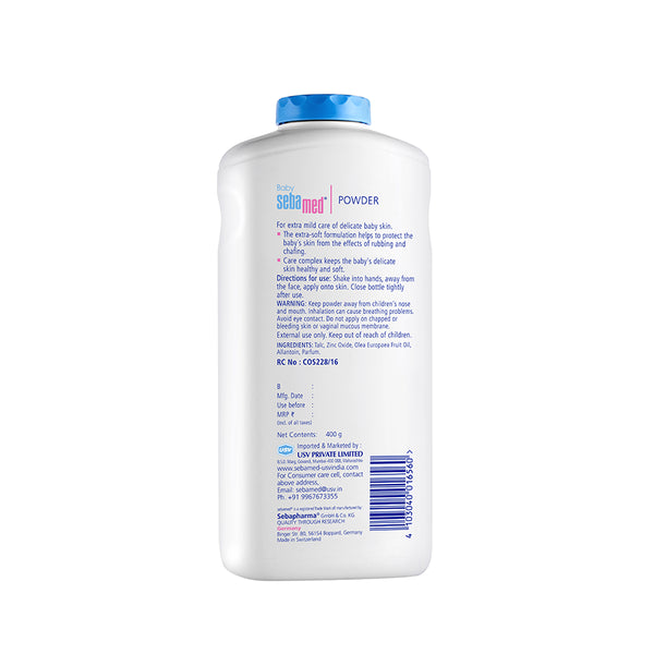 Sebamed Baby Powder| Olive Oil, Allantoin|400 gm