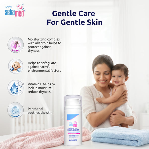 Sebamed Baby Protective Facial Cream|pH 5.5|Baby Face Cream|100ml