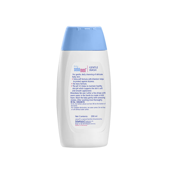 Sebamed Baby Gentle Wash|pH 5.5|Baby Body Wash|Soap Free|Tear Free|200 ml