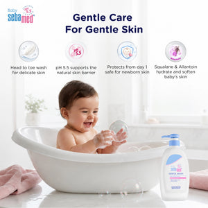 Sebamed Baby Gentle Wash|pH 5.5|Baby Body Wash|Soap Free|Tear Free|400 ml