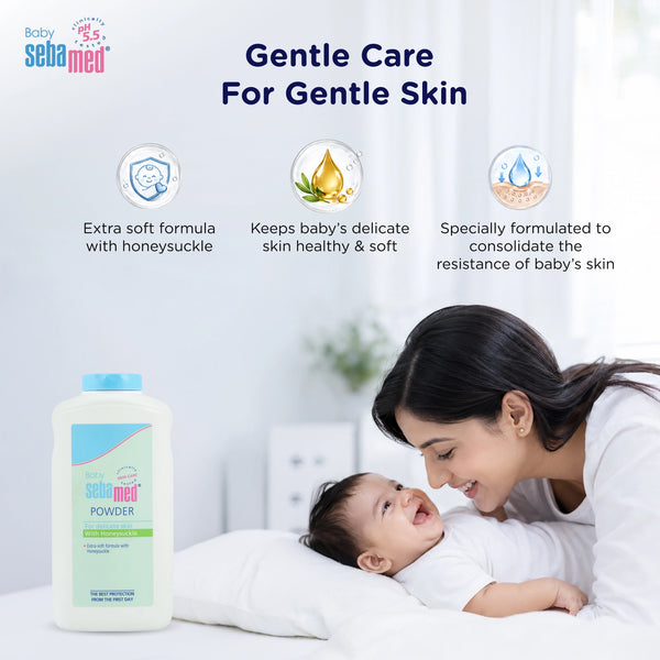 Sebamed Baby Powder with Honeysuckle|200 gm