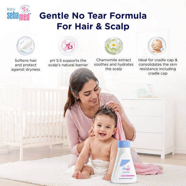Sebamed Baby Shampoo|pH 5.5| Soap Free| No Tears | 150 ml