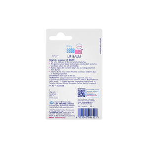 Sebamed Baby Lip Balm|With Shea butter, Jojoba Oil & Beeswax|4.8 gm