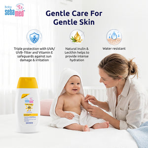 Sebamed Baby Sun Lotion|pH 5.5|Triple Protection with UVA/UVB- Filter|200 ml