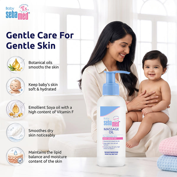 Sebamed Baby Massage Oil| With Soya Oil|150 ml