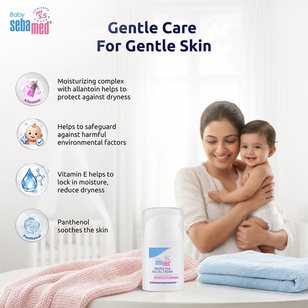 Sebamed Baby Protective Facial Cream|pH 5.5|Baby Face Cream|50ml
