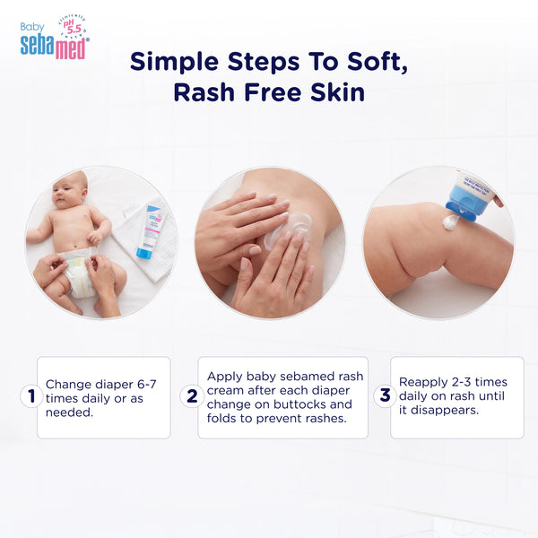Sebamed Baby Rash Cream|pH 5.5|Ideal for Diaper Rashes|100 ml