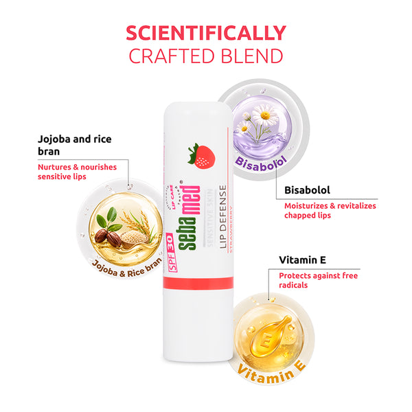 Sebamed Lip balm for dry and chapped lips | Strawberry