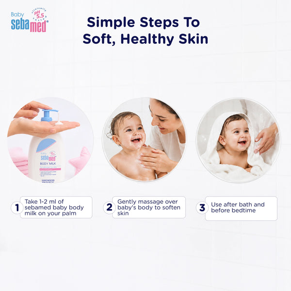 Sebamed Baby Body Milk Lotion|pH 5.5|400 ml