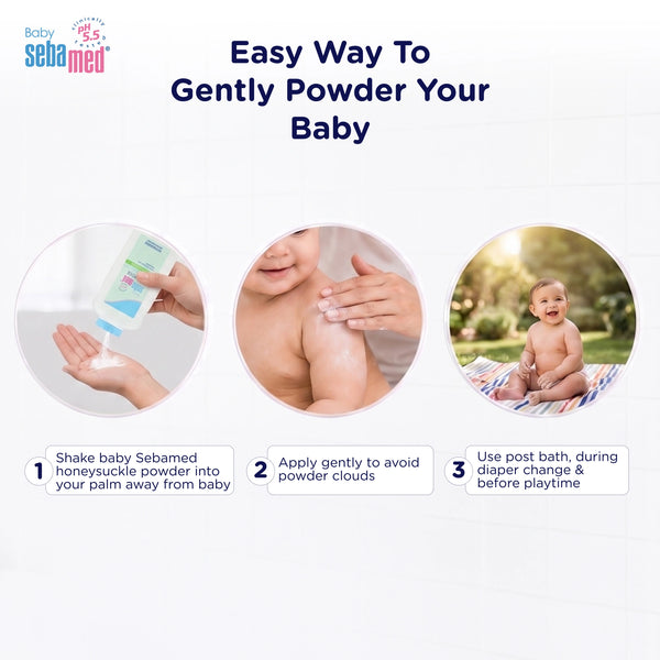 Sebamed Baby Powder with Honeysuckle|200 gm