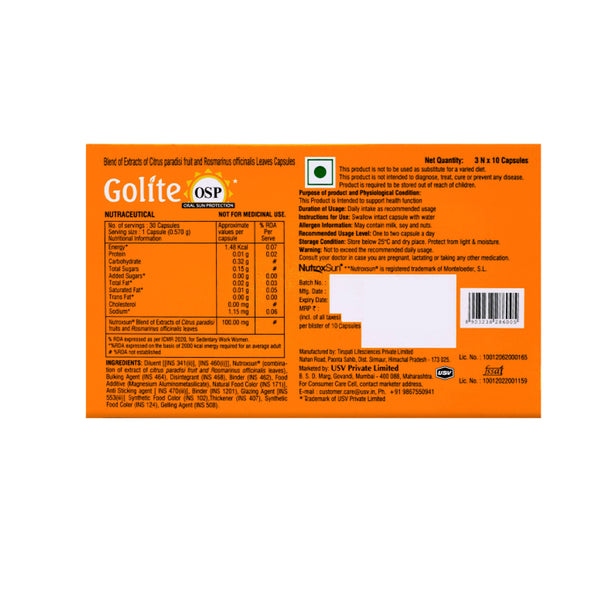 Golite OSP (Oral Sun Protection)