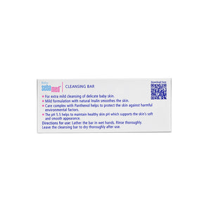 Sebamed Baby Cleansing Bar|pH 5.5 |Newborn bathing|Soap Free|Tear Free|150 gm