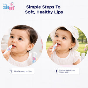Sebamed Baby Lip Balm|With Shea butter, Jojoba Oil & Beeswax|4.8 gm
