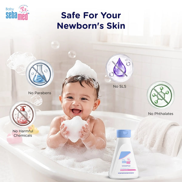 Sebamed Baby Shampoo|pH 5.5| Soap Free| No Tears | 50 ml