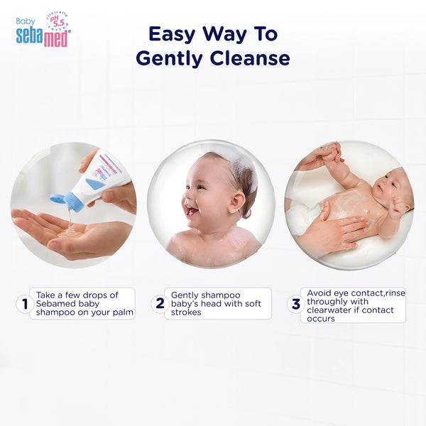 Sebamed Baby Shampoo|pH 5.5| Soap Free| No Tears | 150 ml