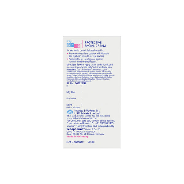 Sebamed Baby Protective Facial Cream|pH 5.5|Baby Face Cream|50ml