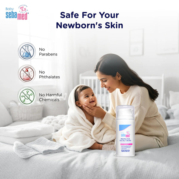 Sebamed Baby Protective Facial Cream|pH 5.5|Baby Face Cream|100ml