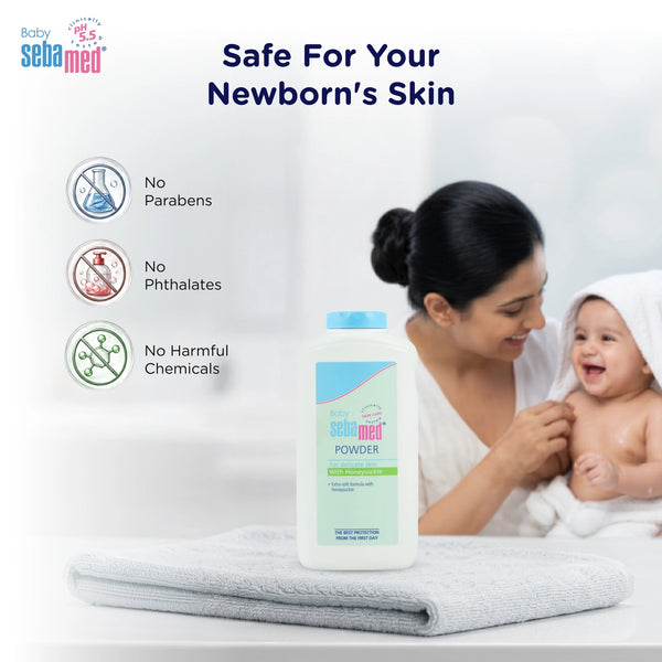 Sebamed Baby Powder with Honeysuckle|200 gm