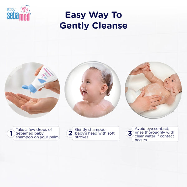 Sebamed Baby Shampoo|pH 5.5| Soap Free| No Tears | 50 ml