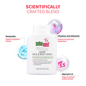 Sebamed Liquid Face and Body Wash 200ml | For all skin types