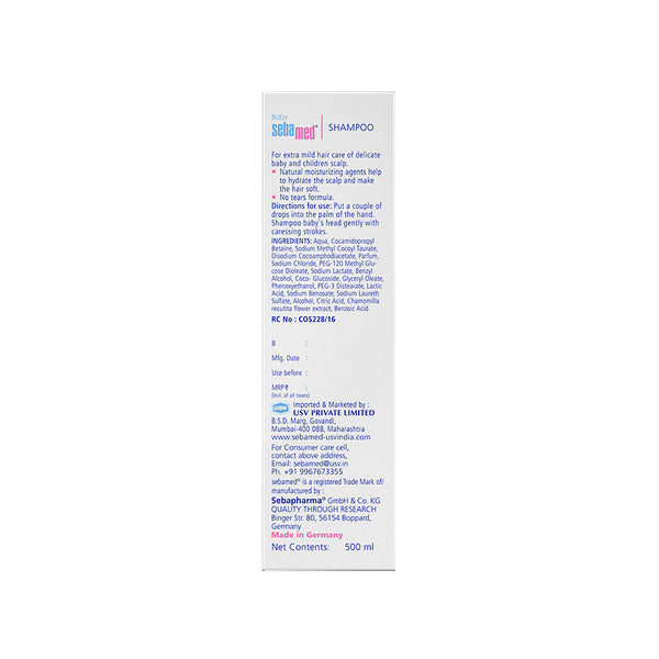 Sebamed Baby Shampoo|pH 5.5| No Tears | 500 ml