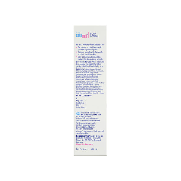 Sebamed Baby Body Lotion|pH 5.5|Vegan|400 ml