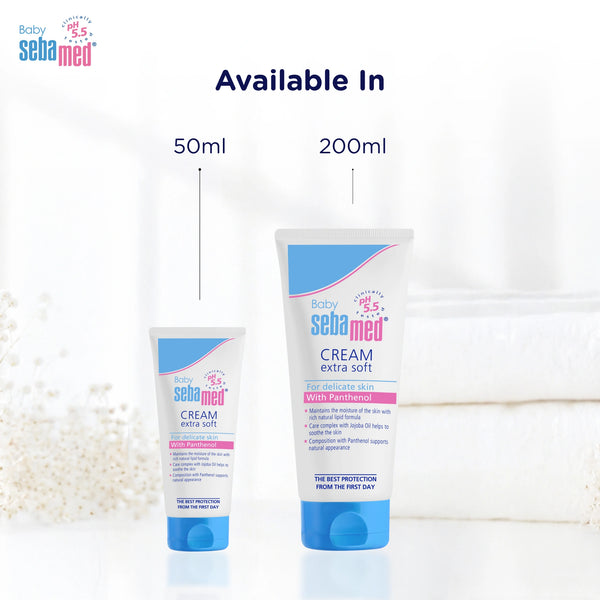 Sebamed Baby Cream Extra Soft|pH 5.5|Ideal for Dry Skin|200 ml
