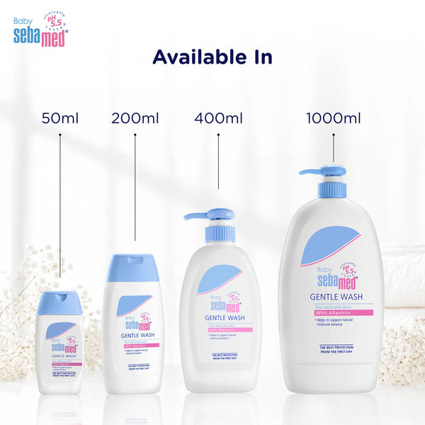 Sebamed Baby Gentle Wash|pH 5.5|Baby Body Wash|Soap Free|Tear Free|1000 ml