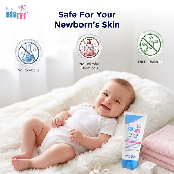 Sebamed Baby Cream Extra Soft|pH 5.5|Ideal for Dry Skin|200 ml