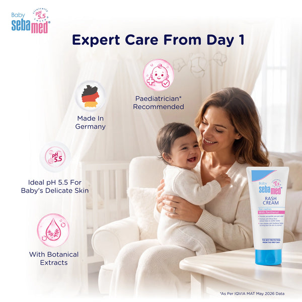 Sebamed Baby Rash Cream|pH 5.5|Ideal for Diaper Rashes|100 ml