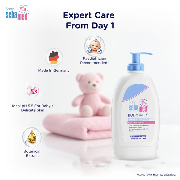 Sebamed Baby Body Milk Lotion|pH 5.5|400 ml